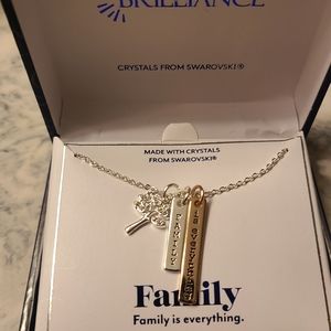 Family charm necklace